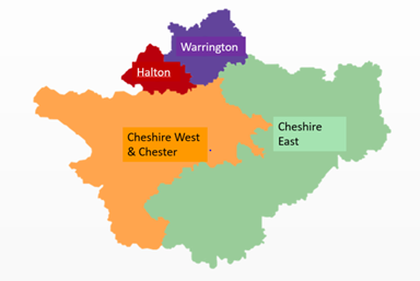 Pan Cheshire Child Death Overview Panel (CDOP) map