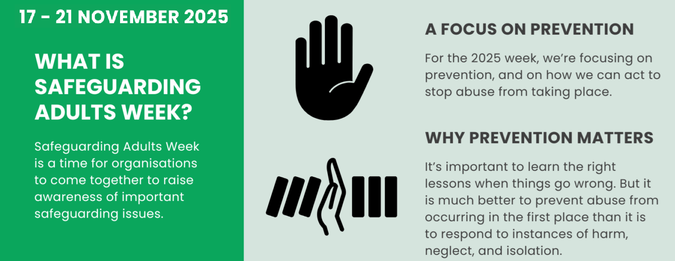 Safeguarding adults week 2025 banner